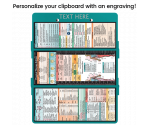 WhiteCoat Clipboard® Trifold - Teal Physical Therapy Edition